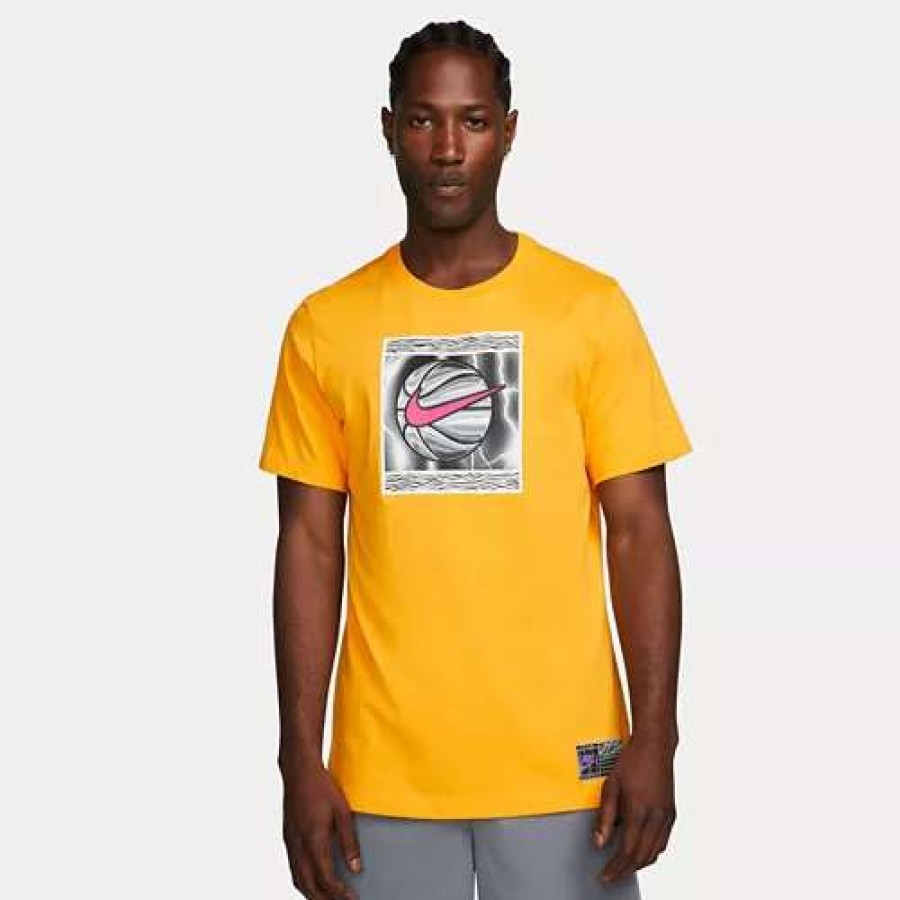 Shirts * | Men'S Nike Basketball T-Shirt University Gold