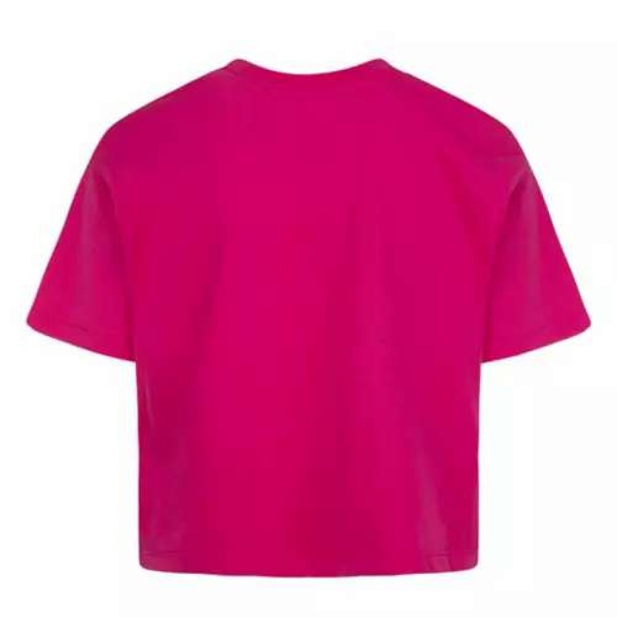 Shirts * | Girls' Jordan Air Round Up T-Shirt Pink White