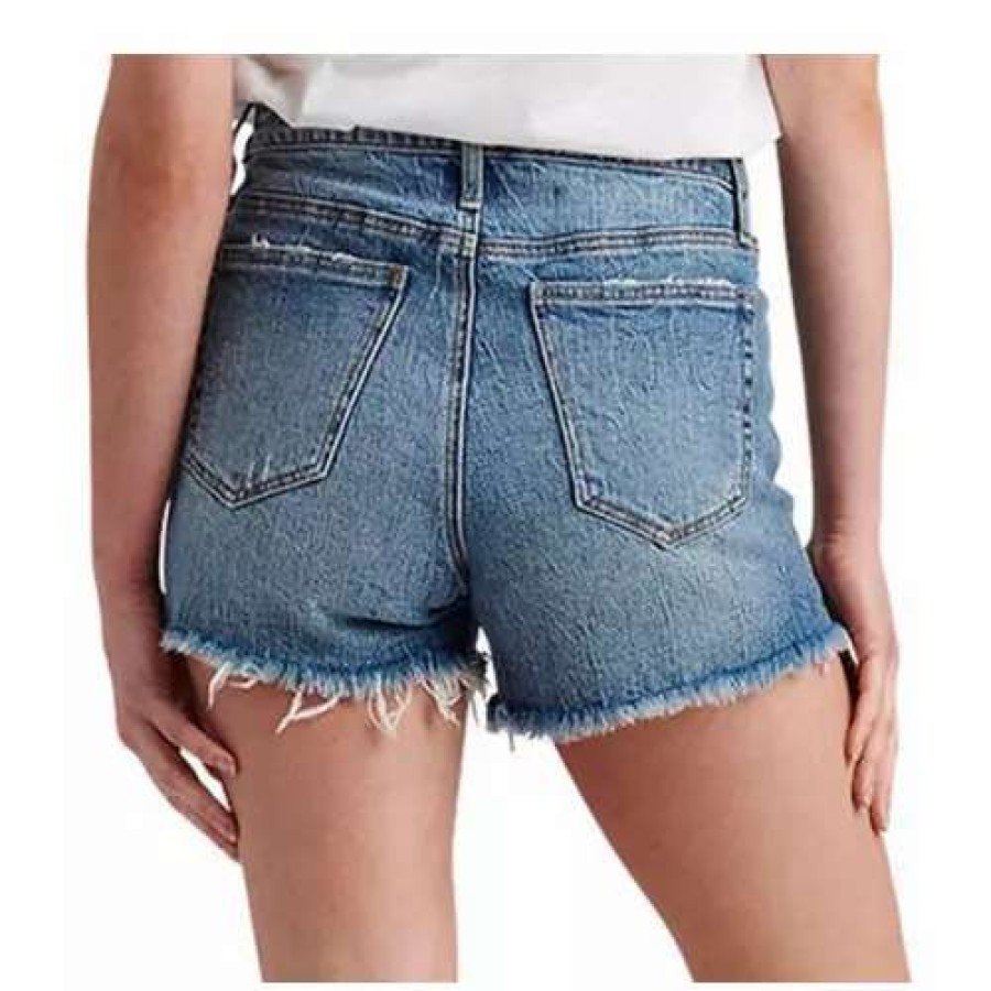 Shorts * | Women'S Silver Jeans Co. Beau High Rise Jean Shorts Indigo 262