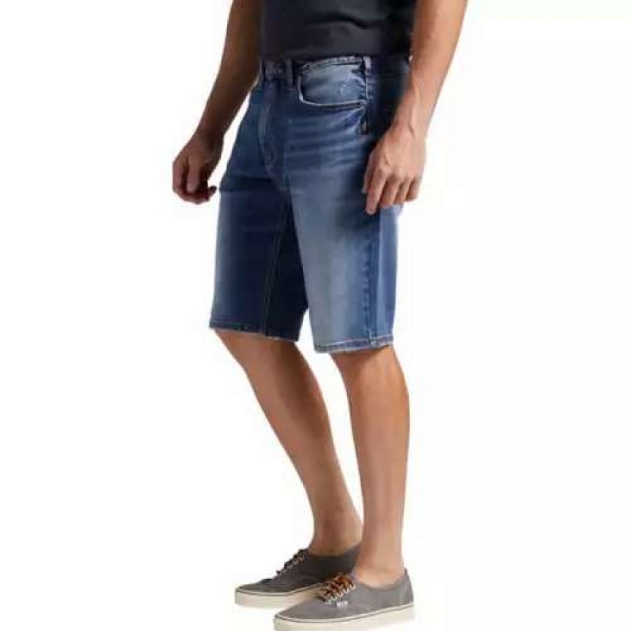 Shorts * | Men'S Silver Jeans Co. Zac Relaxed Fit Jean Shorts Indigo 378