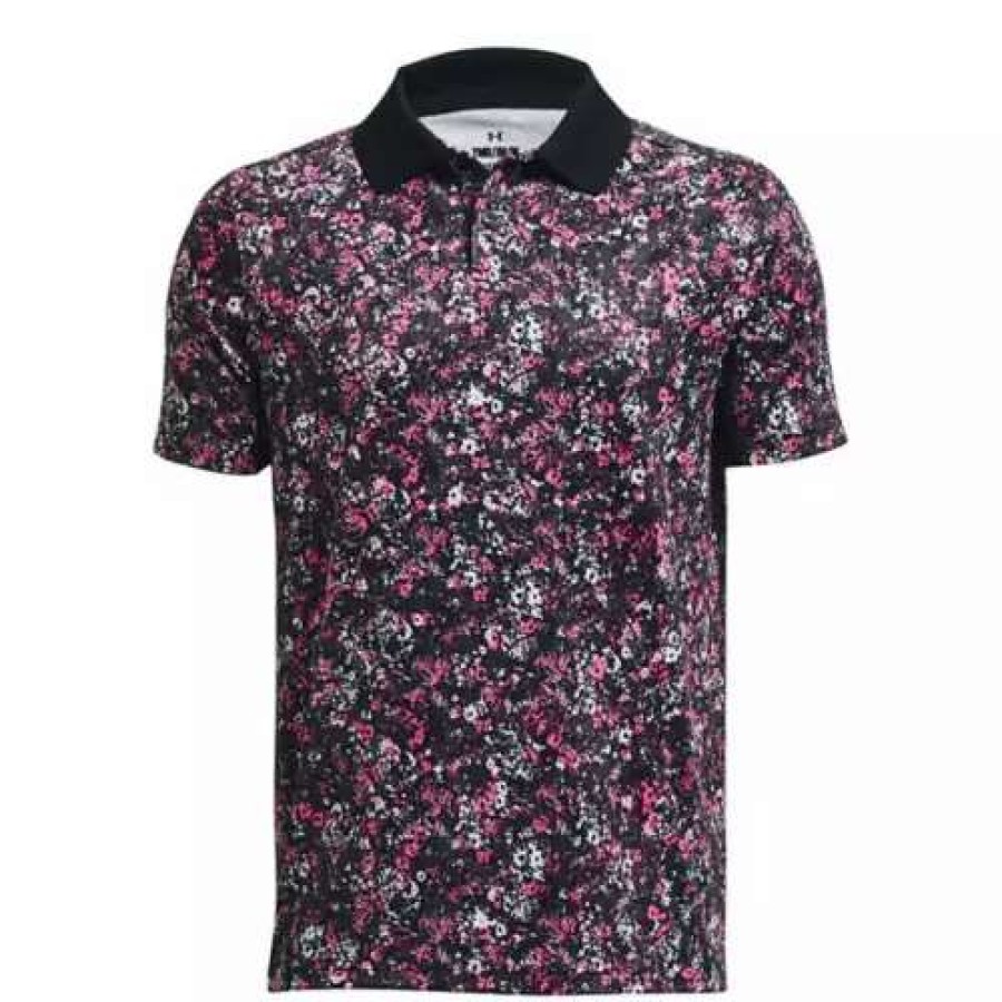 Shirts * | Boys' Under Armour Performance Floral Speckle Polo