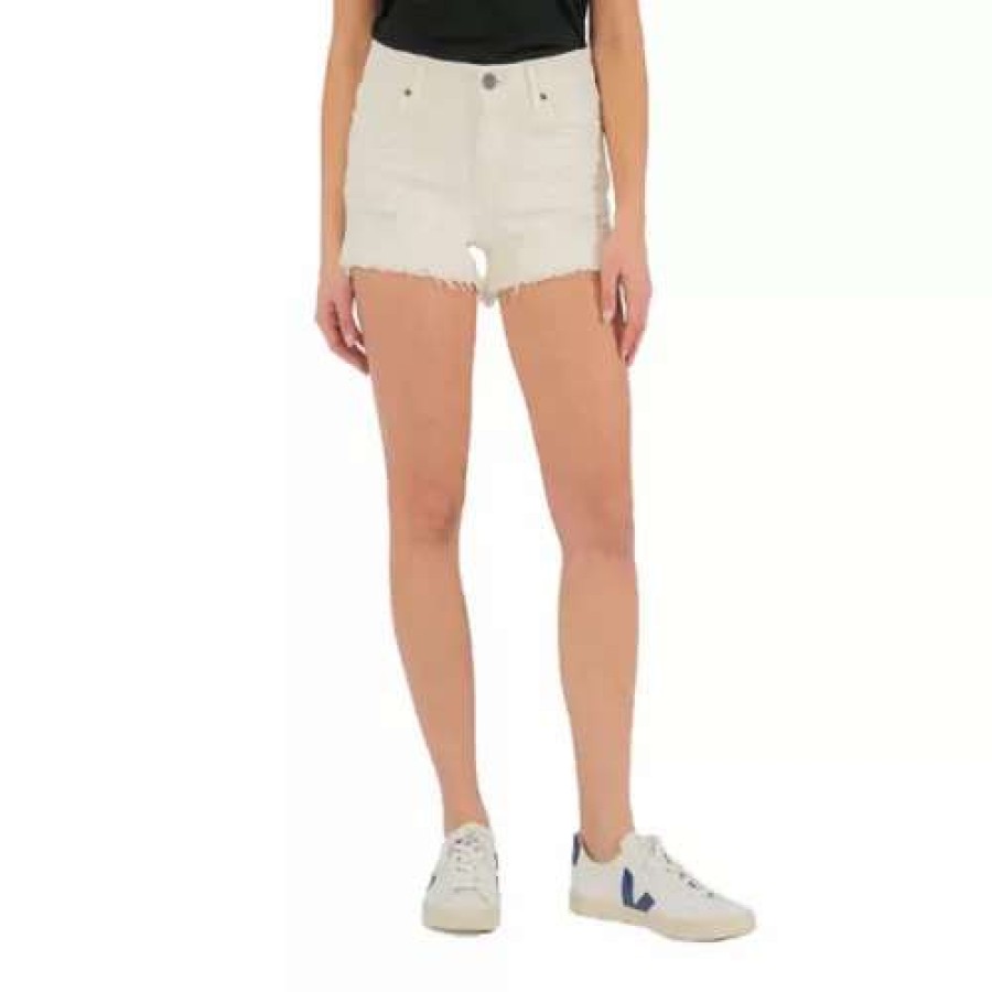 Shorts * | Women'S Kut From The Kloth Jane High Rise Jean Shorts Ecru