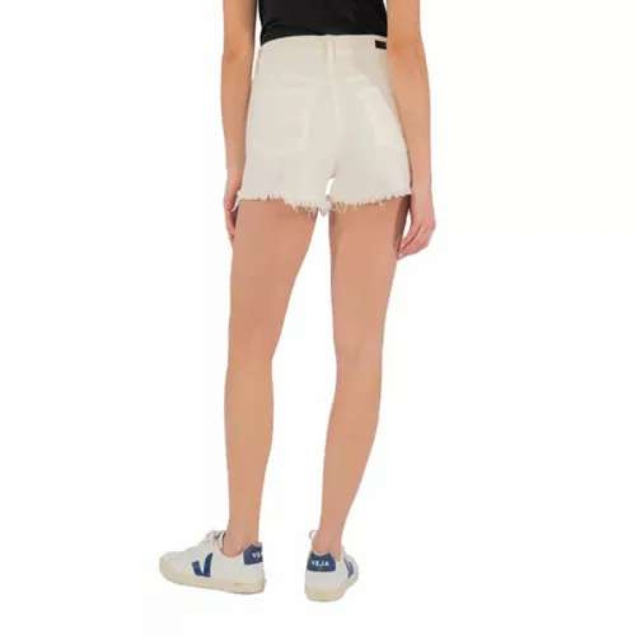 Shorts * | Women'S Kut From The Kloth Jane High Rise Jean Shorts Ecru