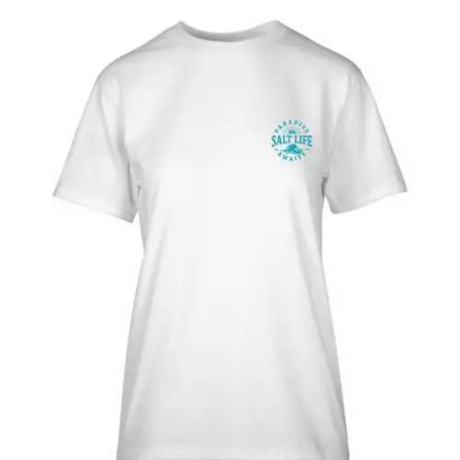 Shirts * | Women'S Salt Life Awaiting Paradise T-Shirt White