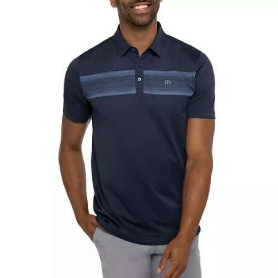 Shirts * | Men'S Travismathew Rays Golf Polo Blue Night