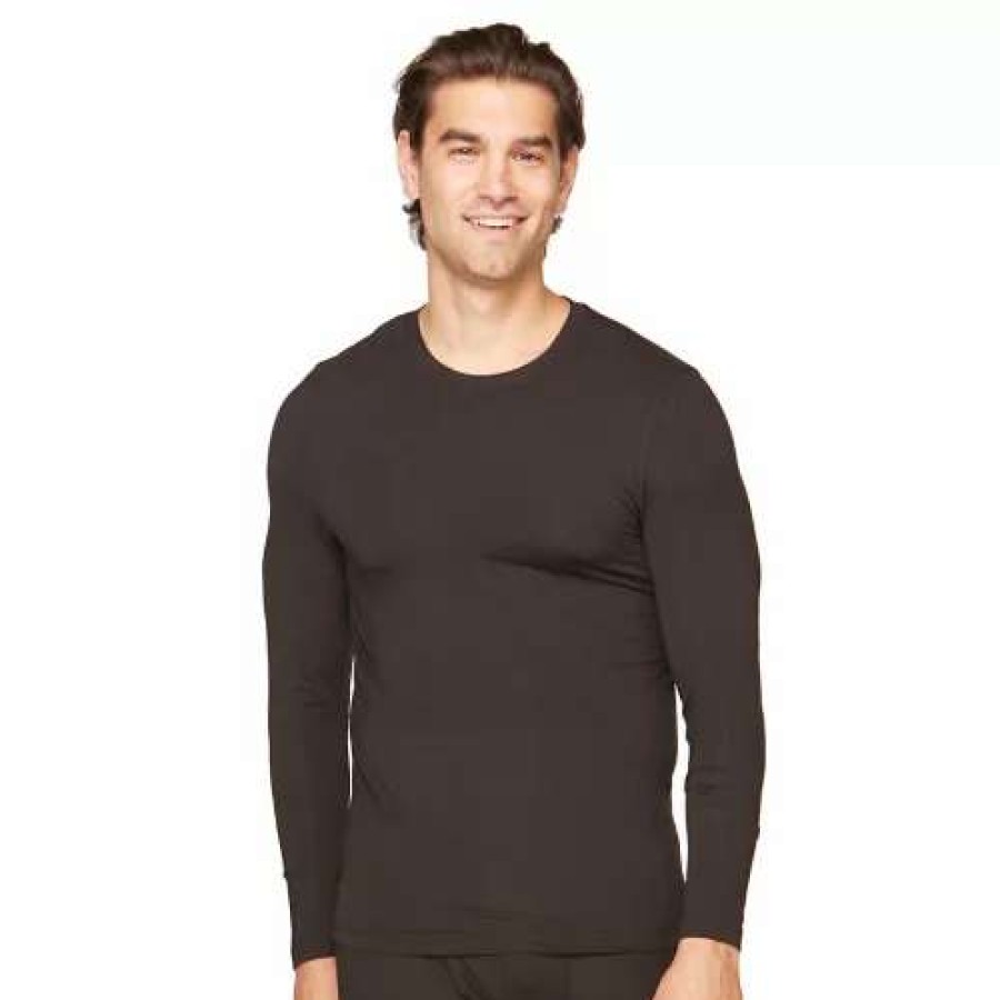 Shirts * | Men'S Colosseum 1.0 Featherweight Base Layer Shirt Black