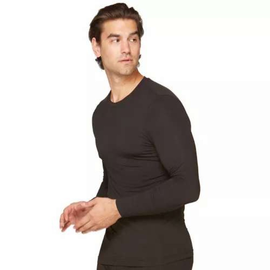 Shirts * | Men'S Colosseum 1.0 Featherweight Base Layer Shirt Black