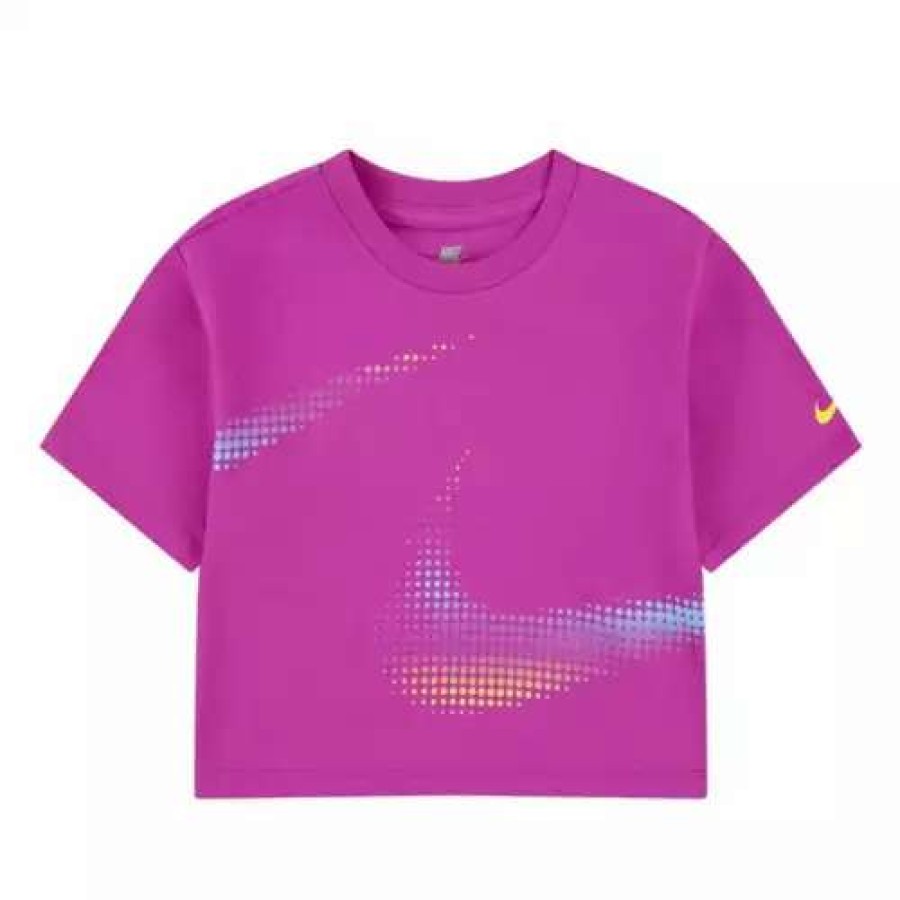 Shirts * | Toddler Girls' Nike Limitless Boxy T-Shirt Fuchsia