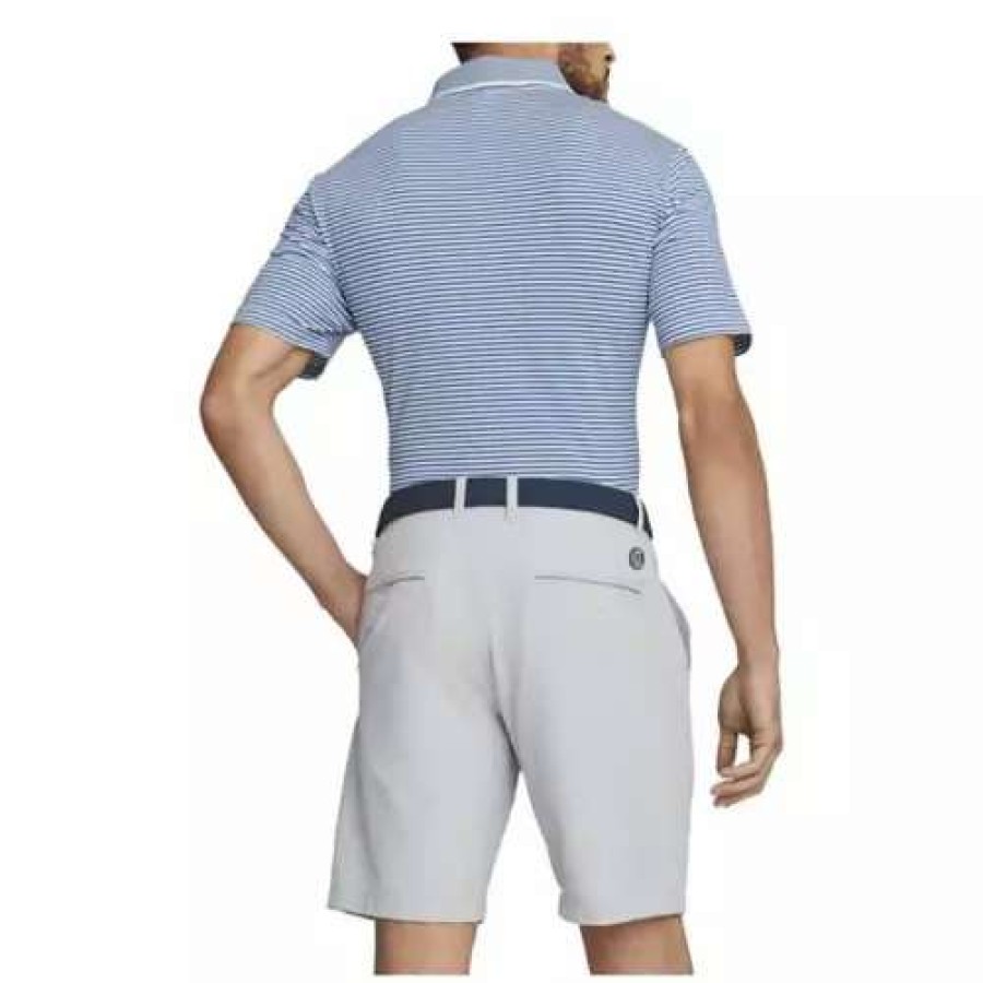 Shirts * | Men'S Puma Ap Mattr Traditions Golf Polo Lake Blue