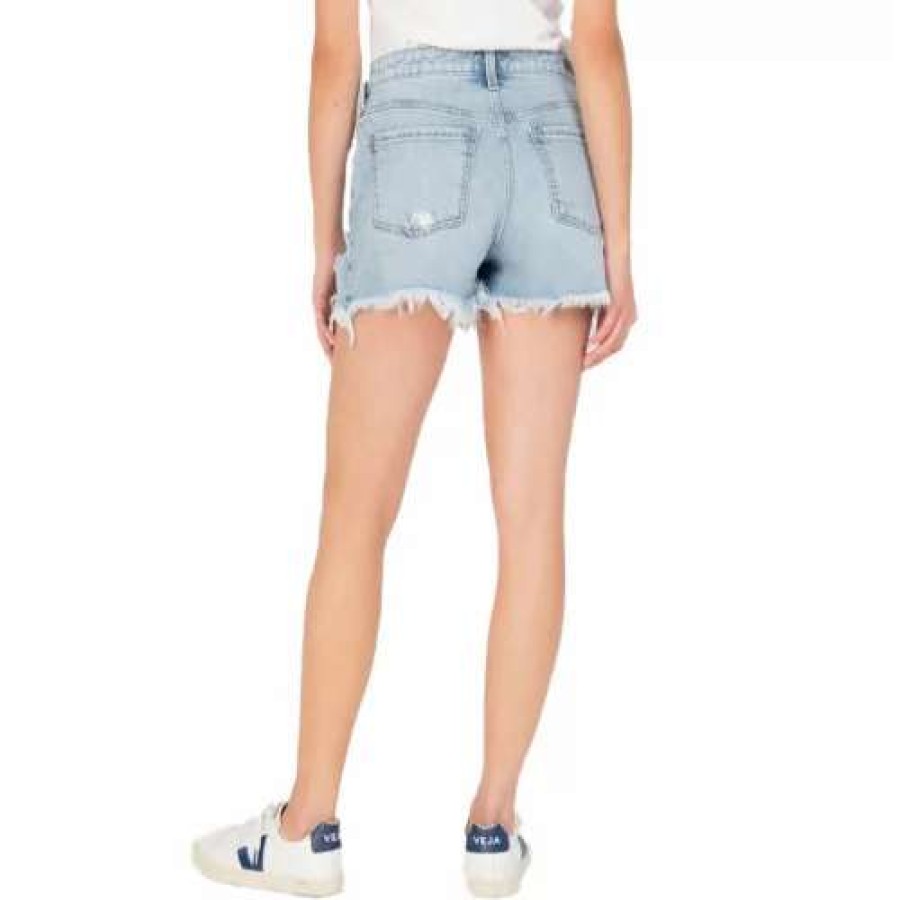 Shorts * | Women'S Kut From The Kloth Jane High Rise Distressed Jean Shorts Royal