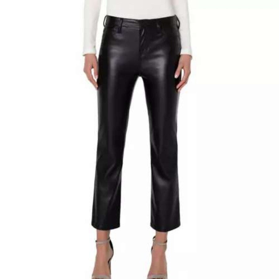 Pants * | Women'S Liverpool Los Angeles Hannah Crop Pants Black