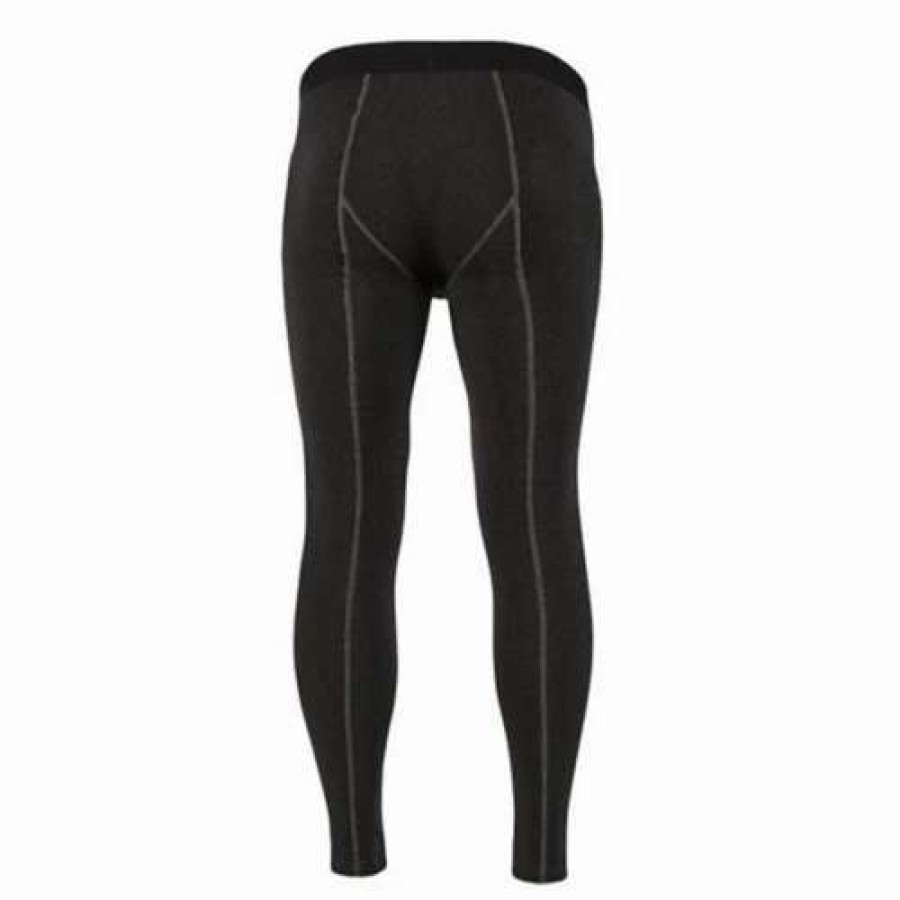 Tights & Leggings * | Men'S Carhartt Force Heavyweight Synthetic/Wool-Blend Fleece Base Layer Leggings Black Heather