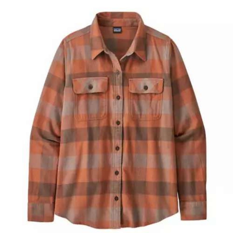 Shirts * | Women'S Patagonia Long Sleeve Organic Cotton Midweight Fjord Flannel Shirt