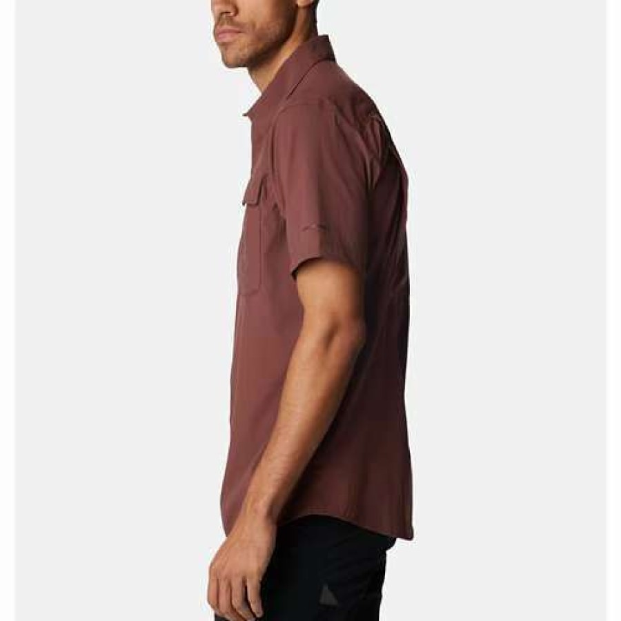 Shirts * | Men'S Columbia Newton Ridge Ii Short Sleeve Shirt Light Raisin