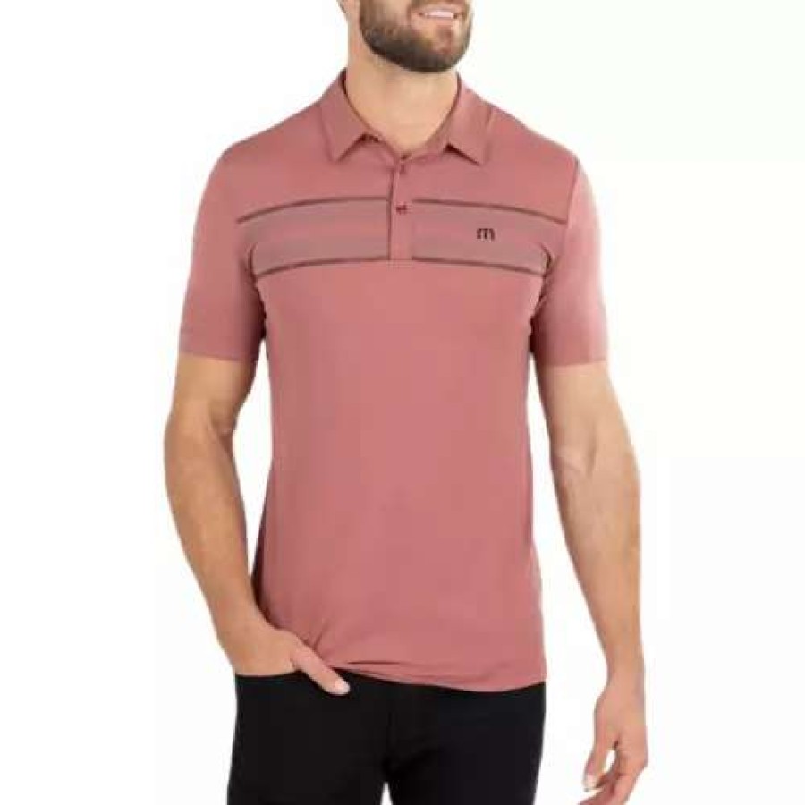 Shirts * | Men'S Travismathew Red River Polo Roan Rouge