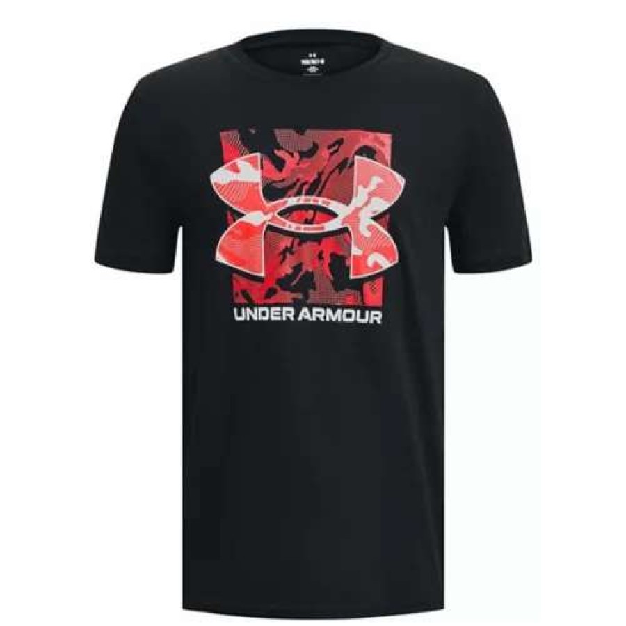 Shirts * | Boys' Under Armour Box Logo Camo Short Sleeve T-Shirt