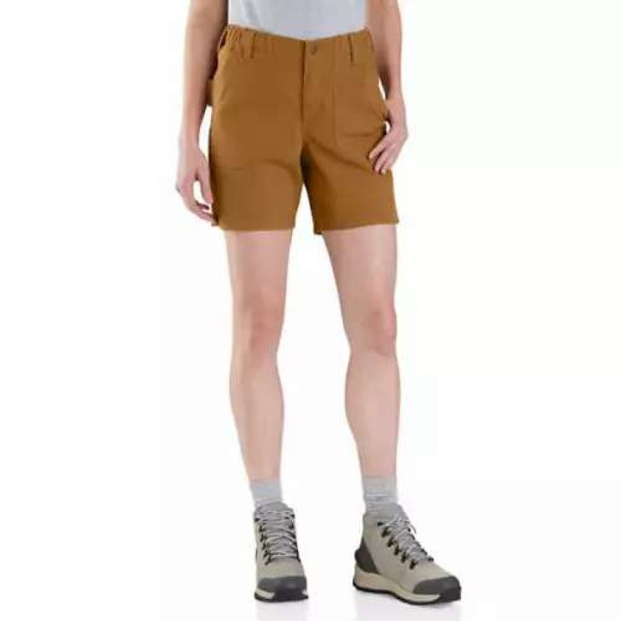 Shorts * | Women'S Carhartt Canvas Hybrid Shorts