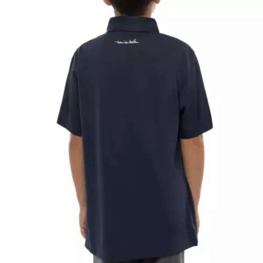 Shirts * | Boys' Travismathew J Sea To Sea Short Sleeve Polo Blue Nights