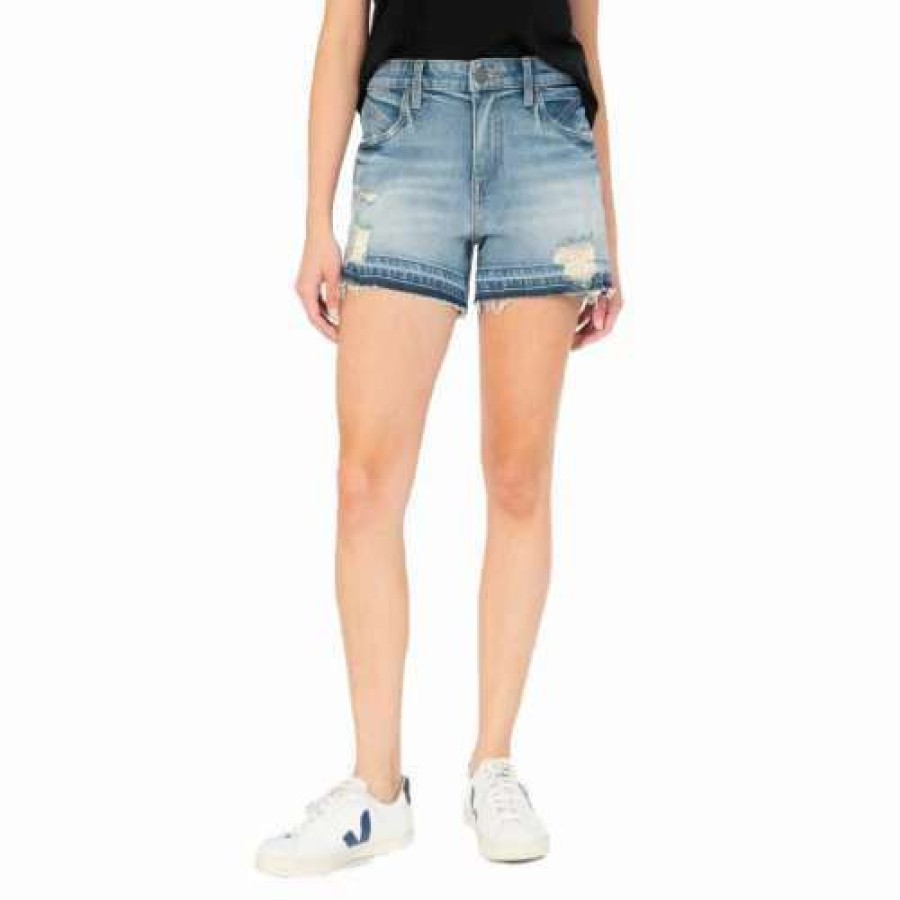 Shorts * | Women'S Kut From The Kloth Jane High Rise Open Hem Jean Shorts Vertiable