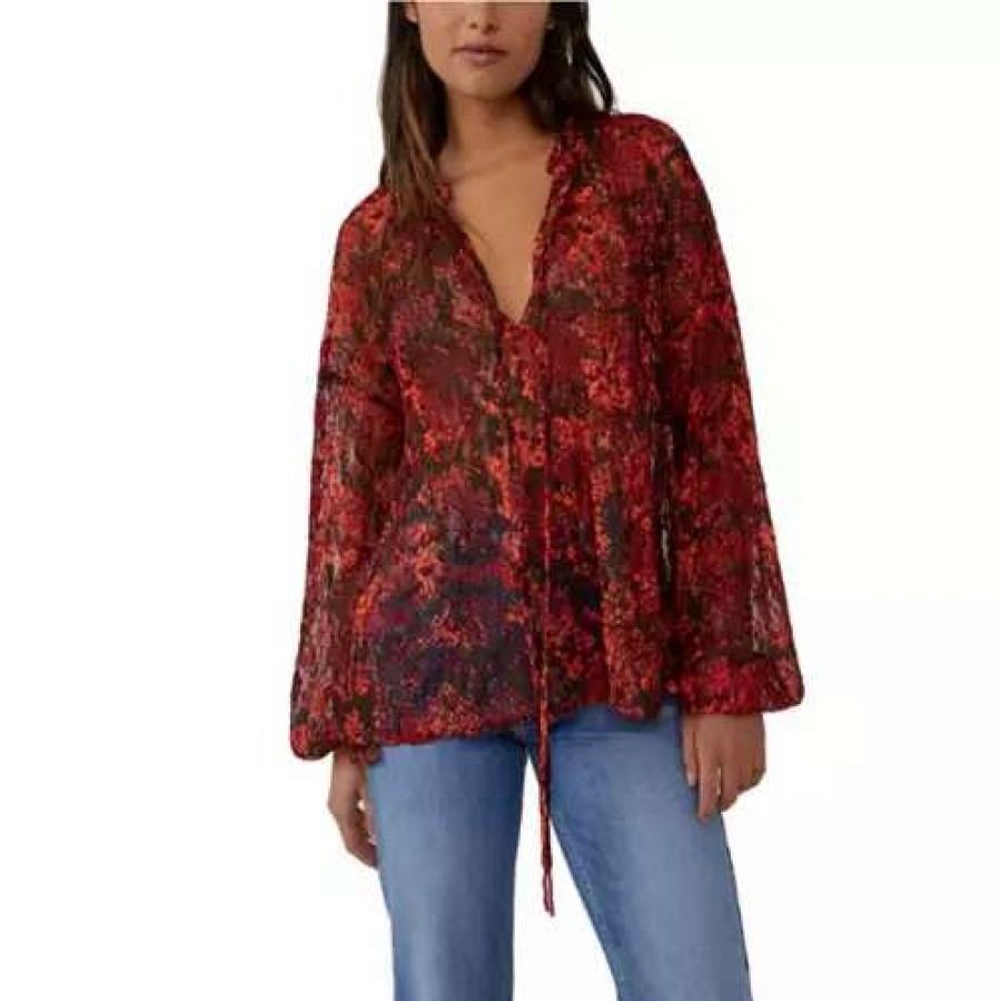 Shirts * | Women'S Free People Out For The Night Blouse Hot Combo