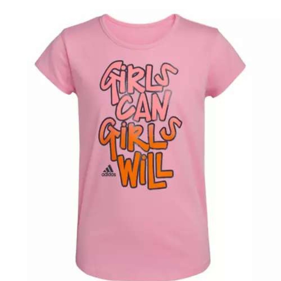 Shirts * | Toddler Girls' Adidas Girls Can Scoop T-Shirt