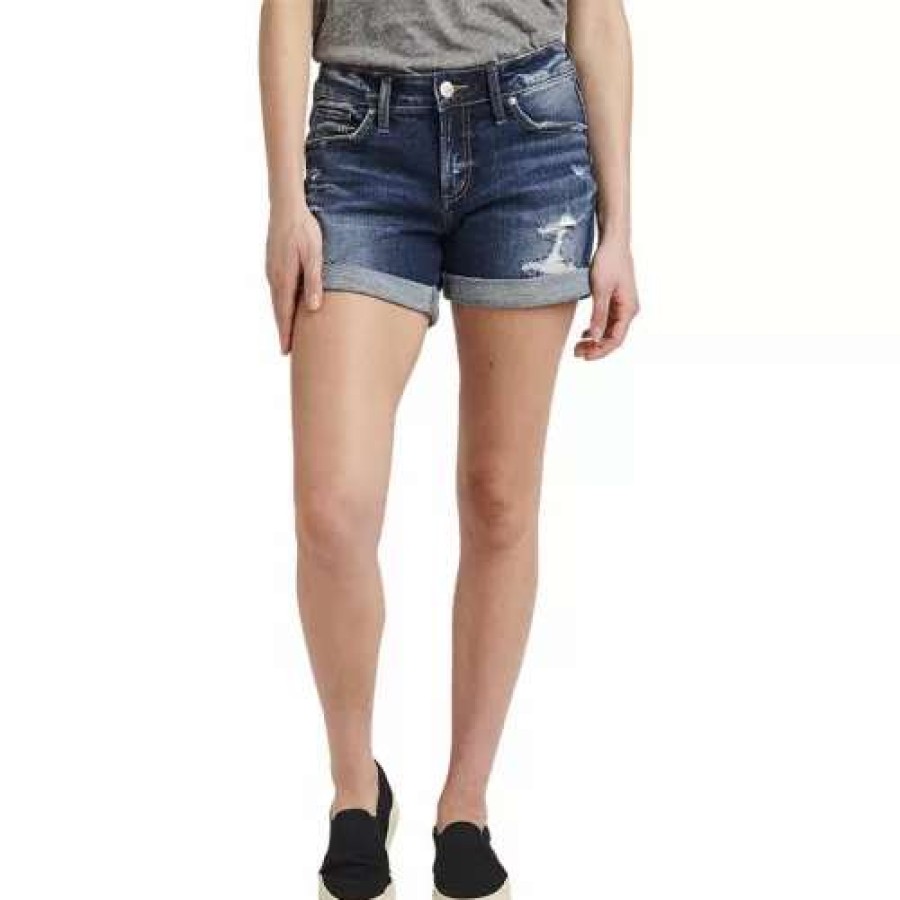 Shorts * | Women'S Silver Jeans Co. Boyfriend Jean Shorts