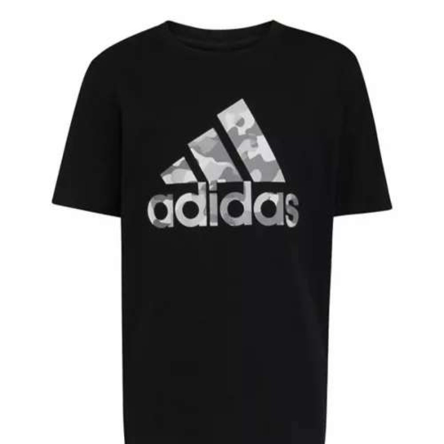 Shirts * | Toddler Boys' Adidas Core Camo Badge Of Sport T-Shirt