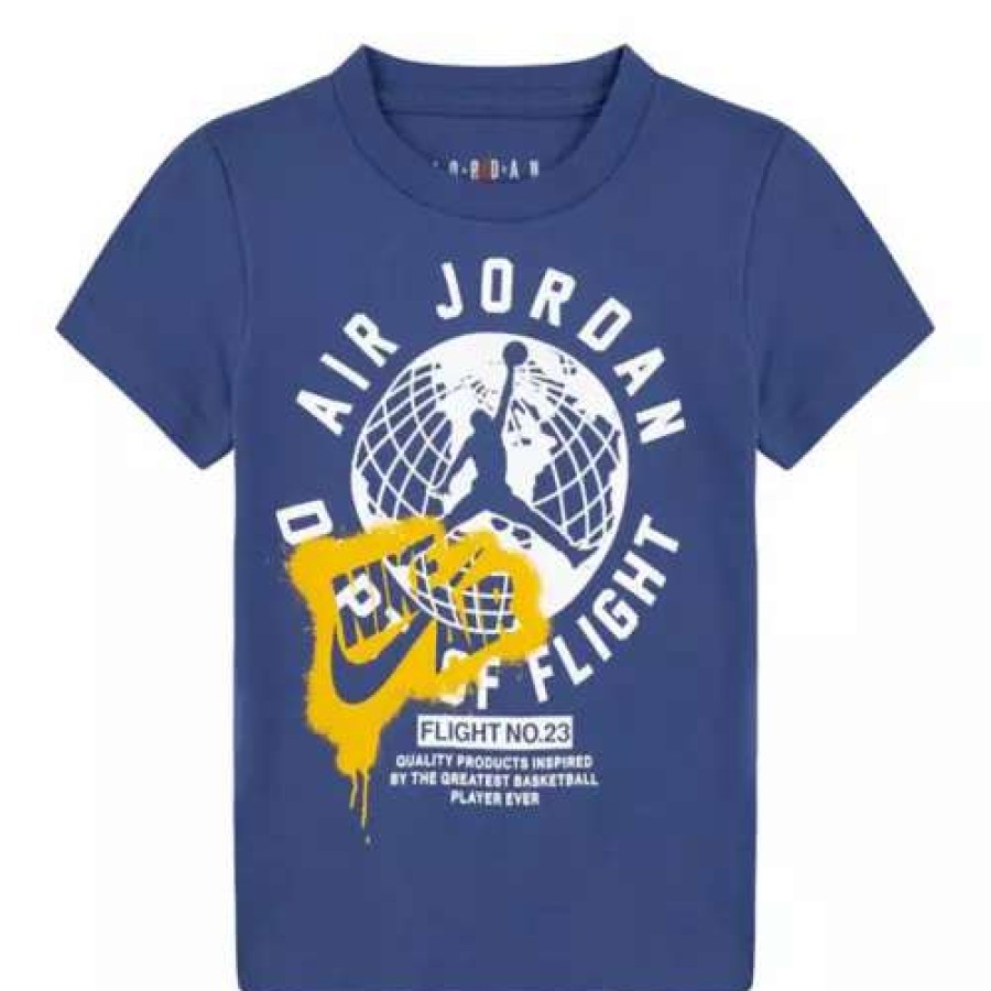 Shirts * | Toddler Boys' Jordan High Brand Scramble T-Shirt Blue