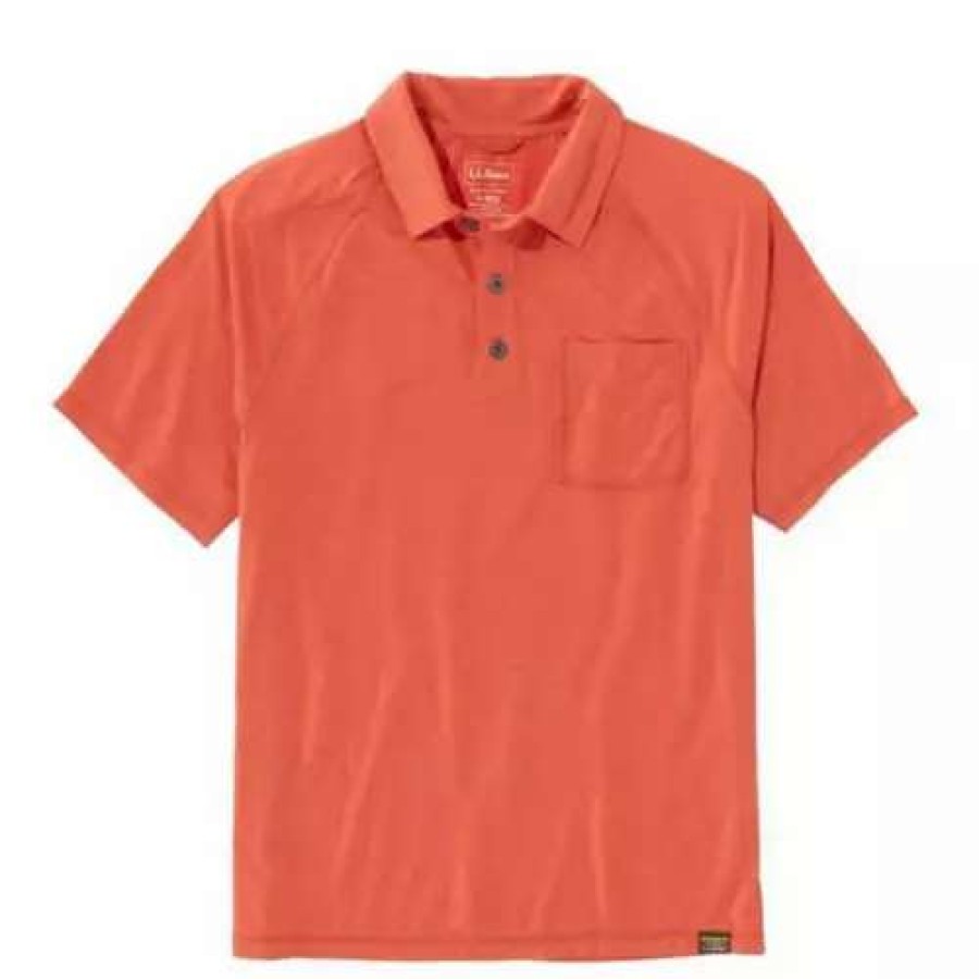 Shirts * | Men'S L.L.Bean Regular Everyday Sunsmart Polo Terracotta