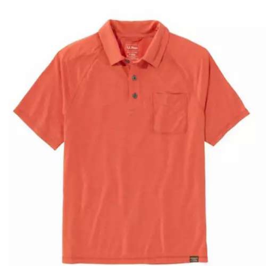 Shirts * | Men'S L.L.Bean Regular Everyday Sunsmart Polo Terracotta