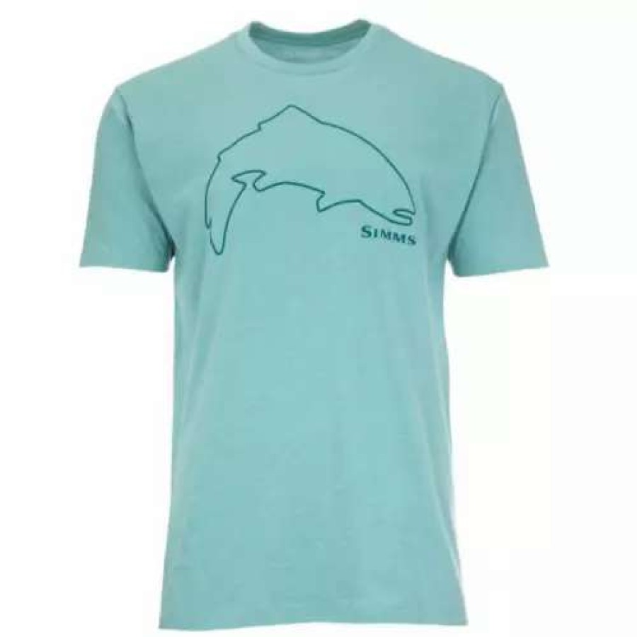 Shirts * | Simms Trout Outline