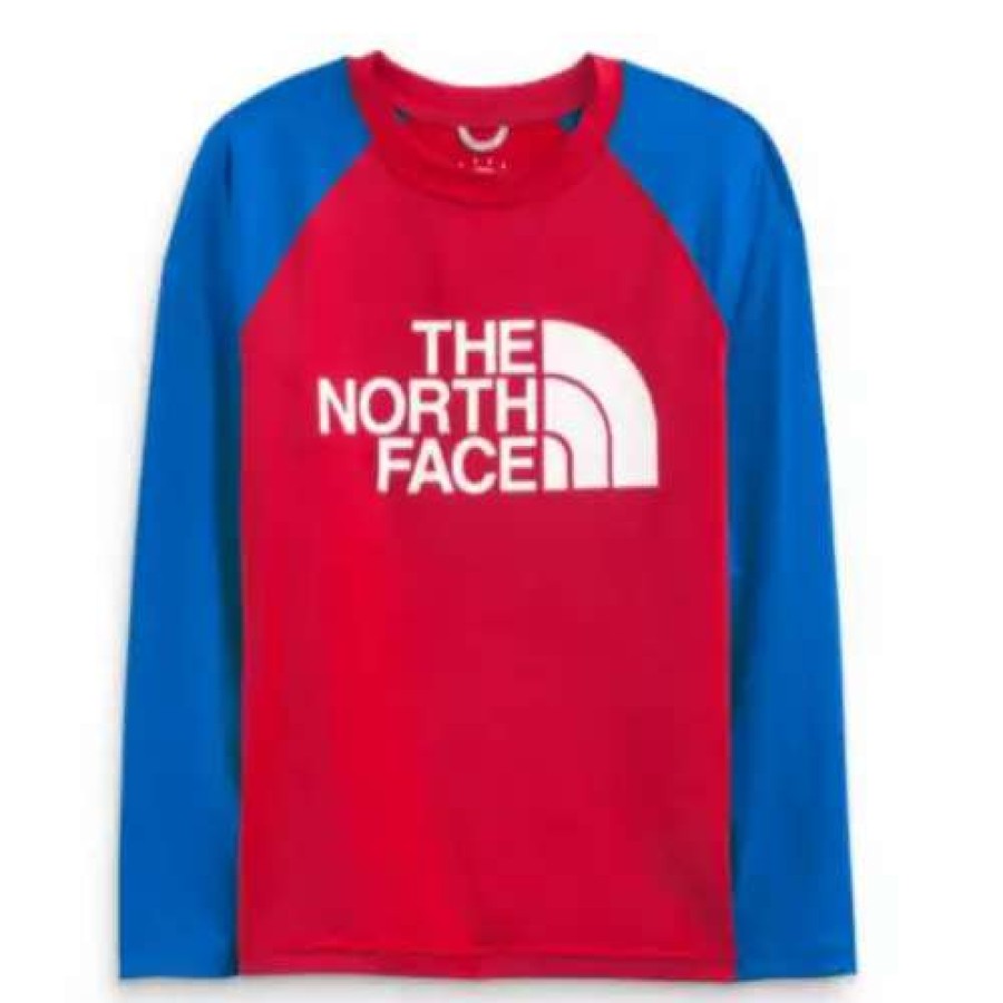 Shirts * | Boys' The North Face Long Sleeve Sun T-Shirt Tnf Red