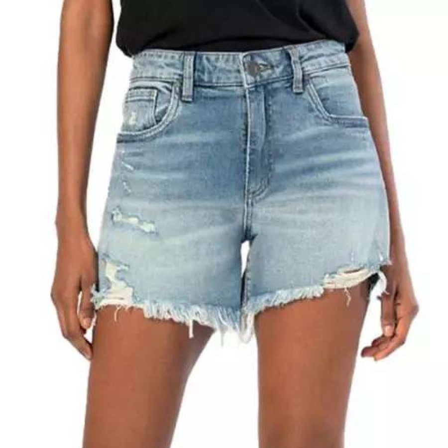 Shorts * | Women'S Kut From The Kloth Jane High Rise Jean Shorts Unconquerable Wash