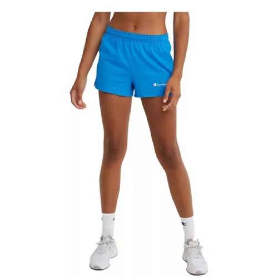 Shorts * | Women'S Champion Pratice Lounge Shorts Blue Jay