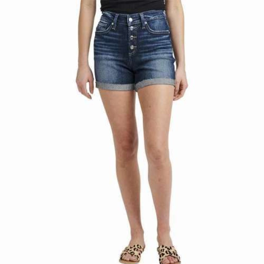 Shorts * | Women'S Silver Jeans Co. Avery High Rise Jean Shorts Indigo