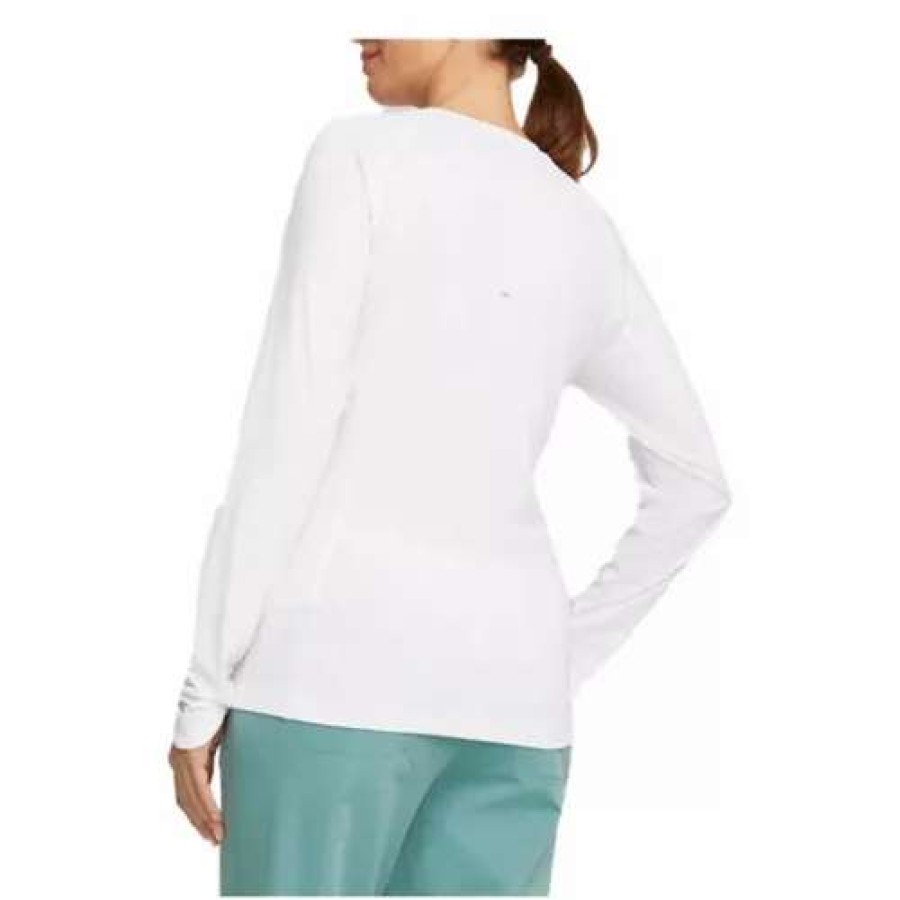 Shirts * | Women'S Puma Youv Long Sleeve Golf T-Shirt White