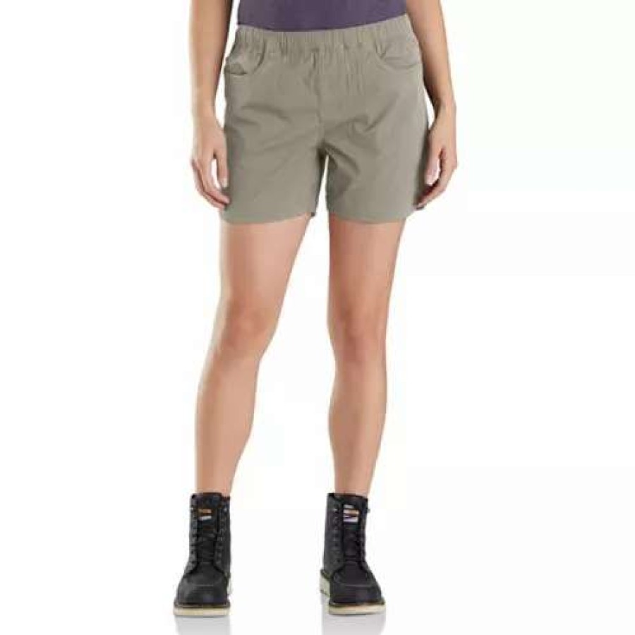 Shorts * | Women'S Carhartt Force Relaxed Fit Ripstop 5-Pocket Hybrid Shorts