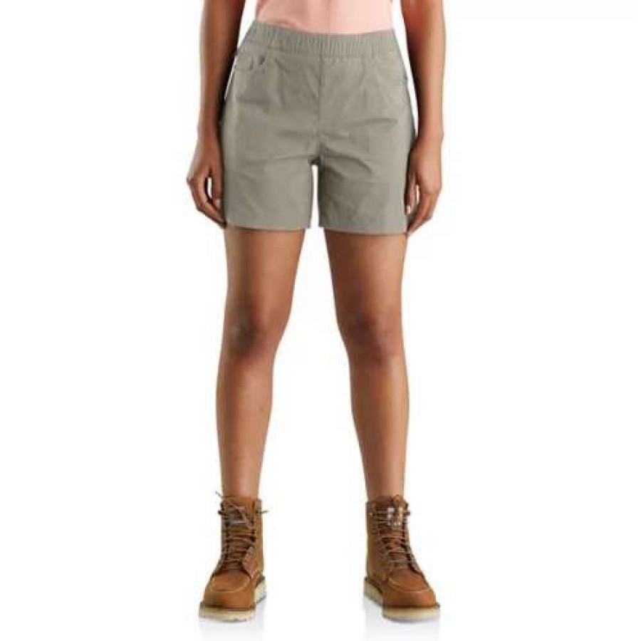 Shorts * | Women'S Carhartt Force Relaxed Fit Ripstop 5-Pocket Hybrid Shorts