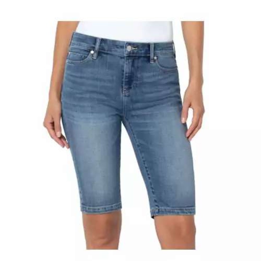 Shorts * | Women'S Liverpool Los Angeles Cruiser Bermuda Jean Shorts Kirkwood