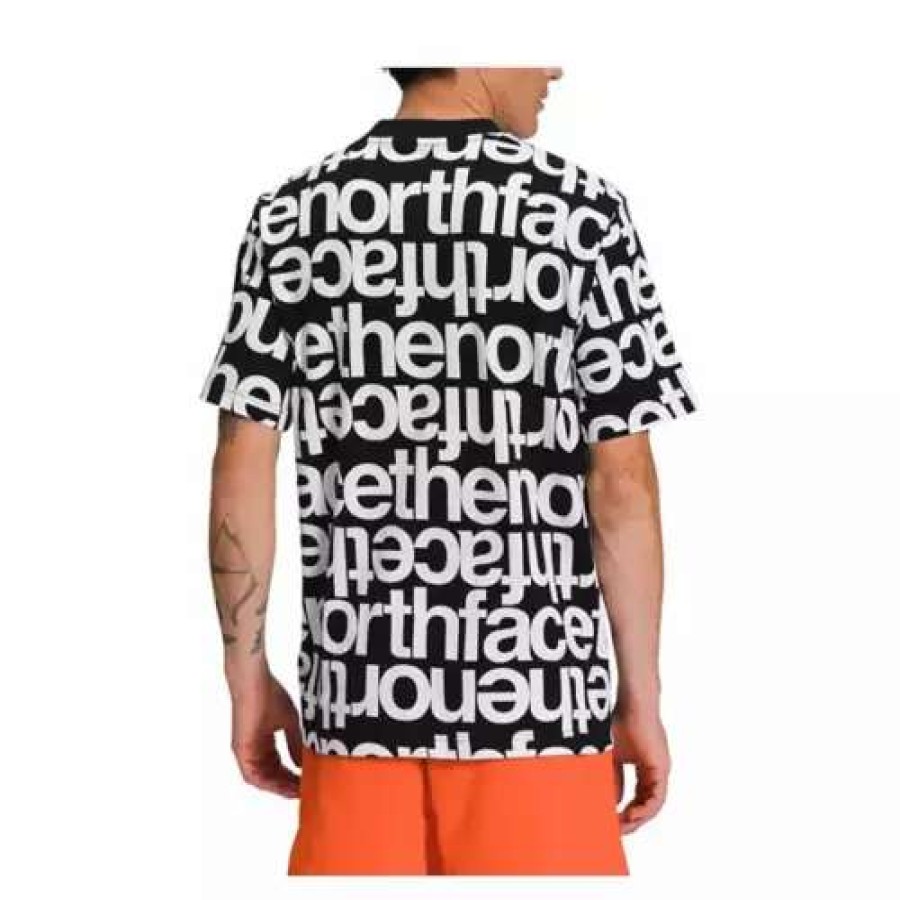 Shirts * | Men'S The North Face Aop Box Fit T-Shirt Tnf Black/Tnf Print