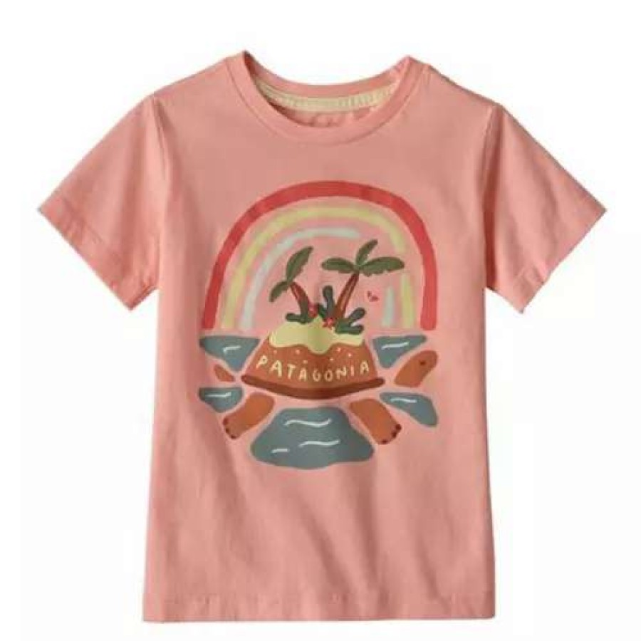 Shirts * | Baby Girls' Patagonia Regen Graphic T-Shirt Tort Pink