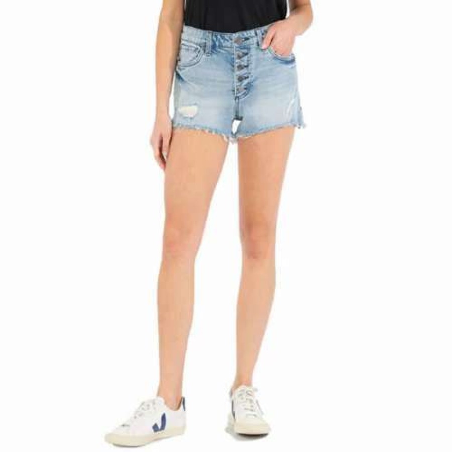 Shorts * | Women'S Kut From The Kloth Jane High Rise Button Jean Shorts Tend