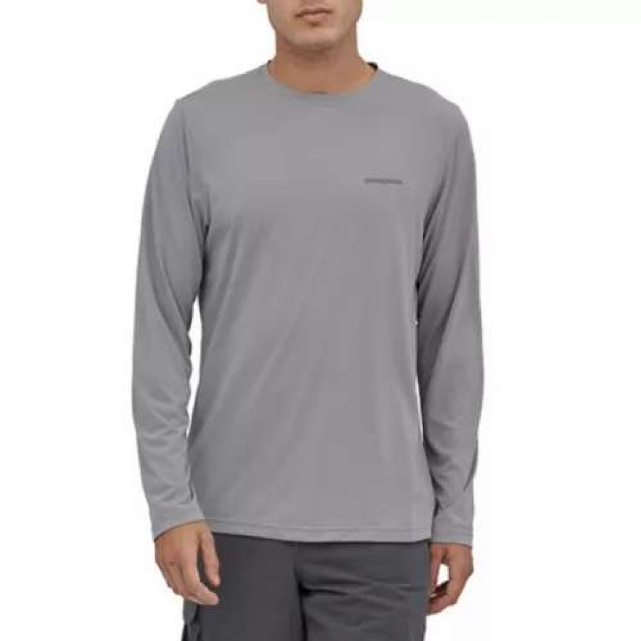 Shirts * | Men'S Patagonia Long Sleeve Capilene Cool Daily Fish Graphic Shirt