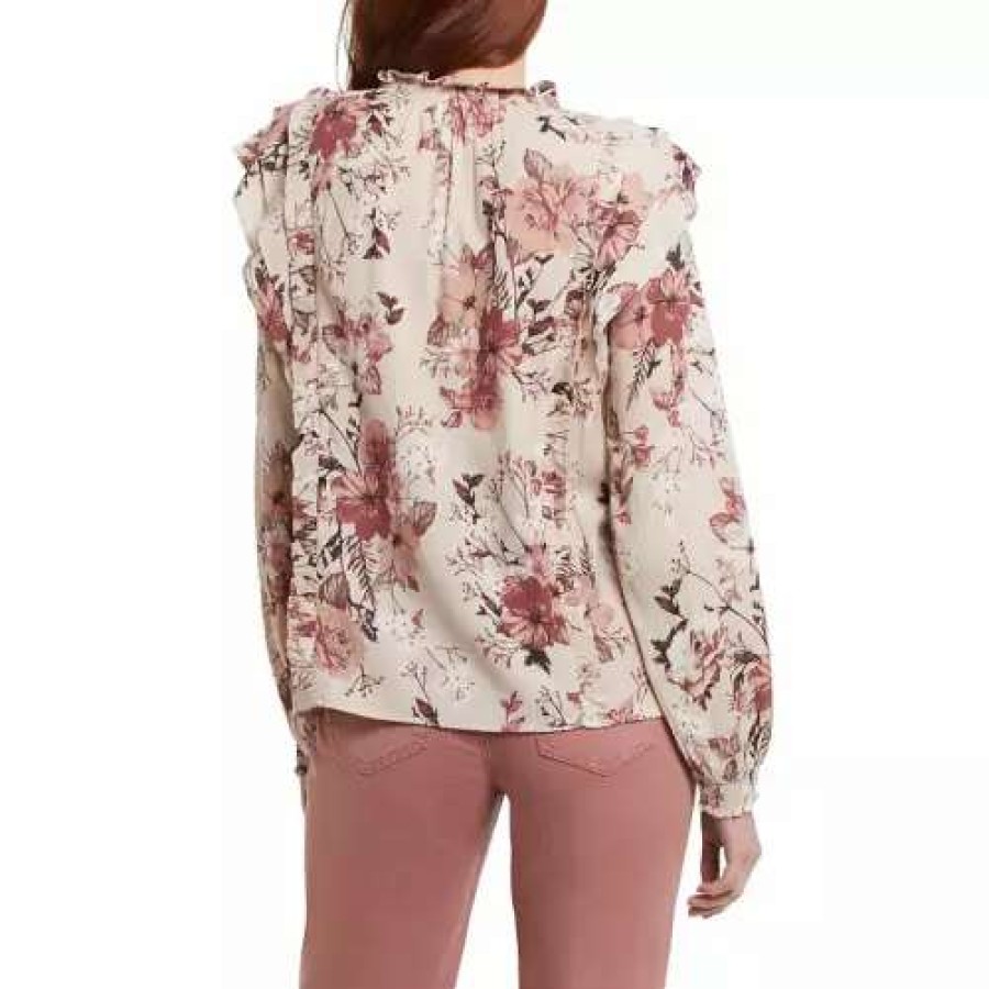 Shirts * | Women'S Tribal Ruffle Blouse Lt. Rosebud