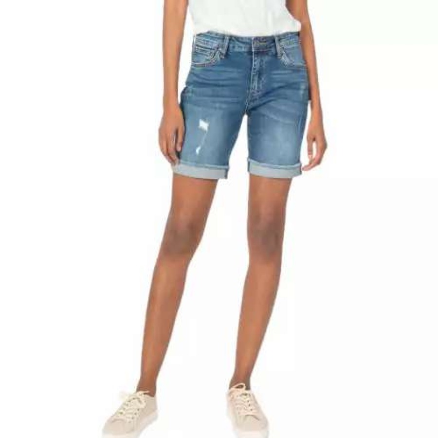 Shorts * | Women'S Kut From The Kloth Boyfried Jean Shorts Concept