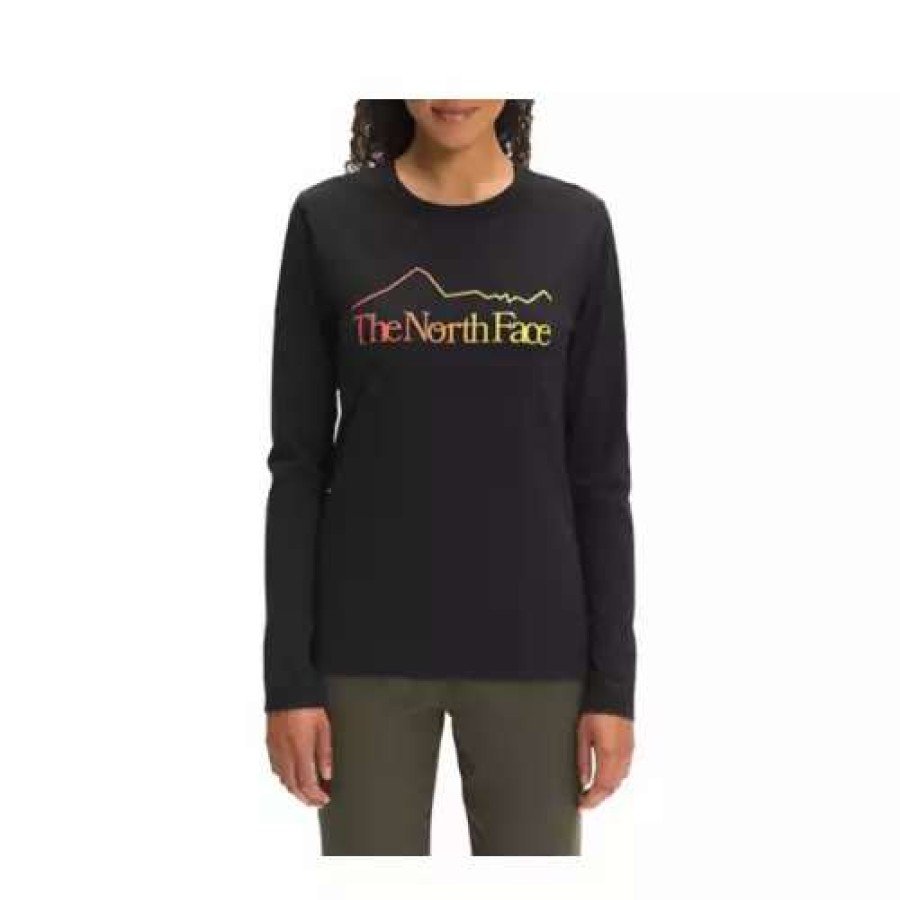 Shirts * | Women'S The North Face Long Sleeve Trail Recycled Graphic Tee Tnf Black