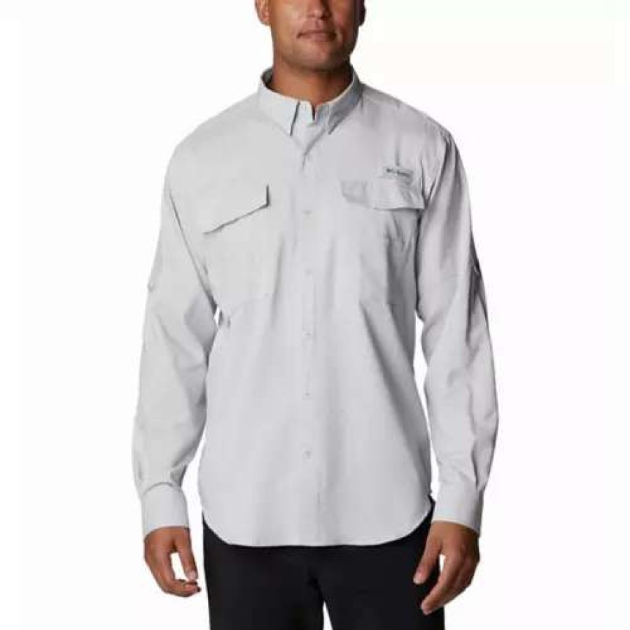 Shirts * | Men'S Columbia Blood And Guts Iv Woven Shirt Cool Grey