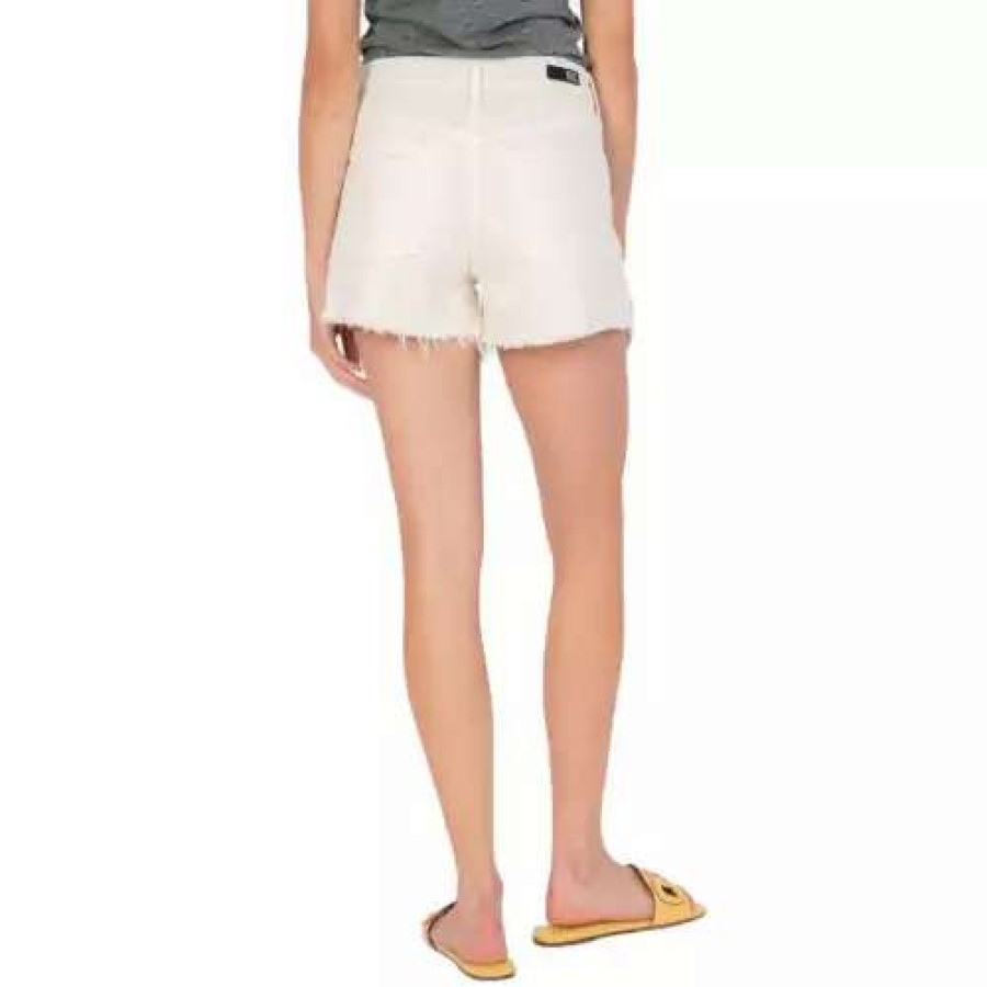 Shorts * | Women'S Kut From The Kloth Expose Button Jane High Rise Jean Shorts Ecru