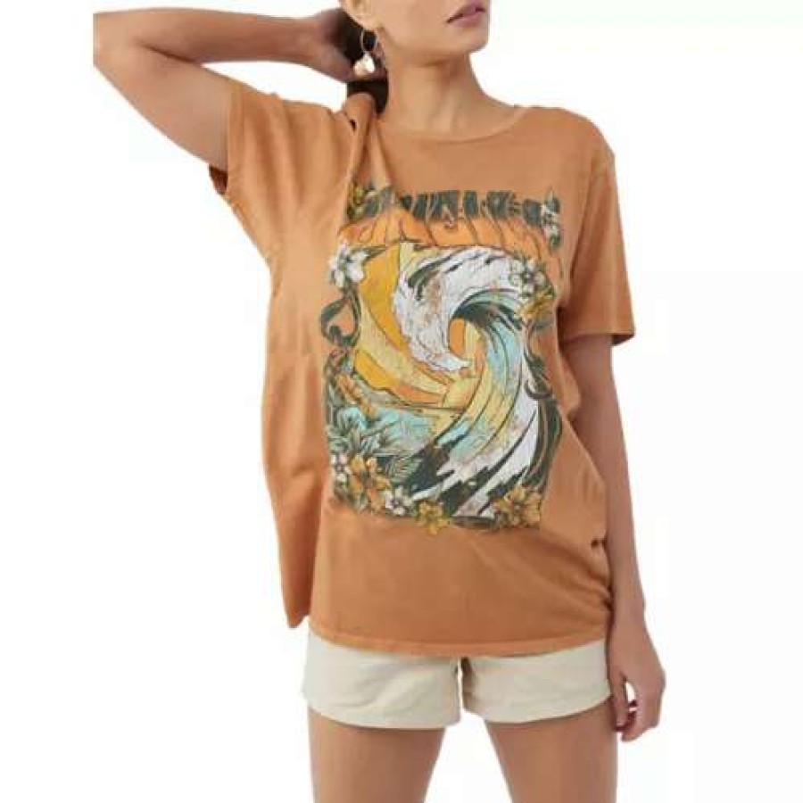 Shirts * | Women'S O'Neill North Shore T-Shirt Golden Brown