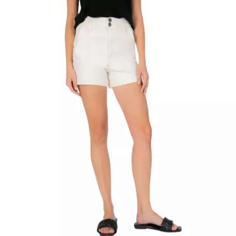 Shorts * | Women'S Kut From The Kloth Jane High Rise Jean Shorts Ecru